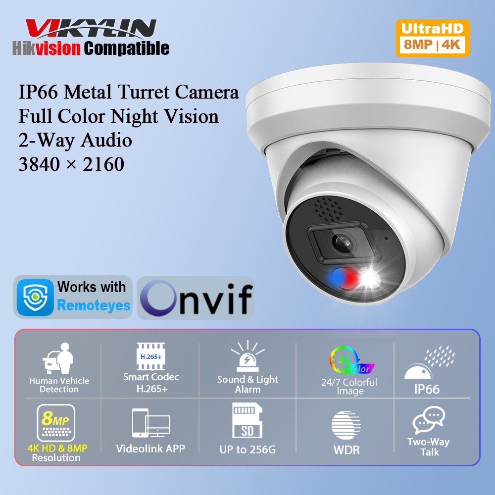 Vikylin 4K 8MP Alarm Full Colo - đánh giá và giá Quality Outdoor Power