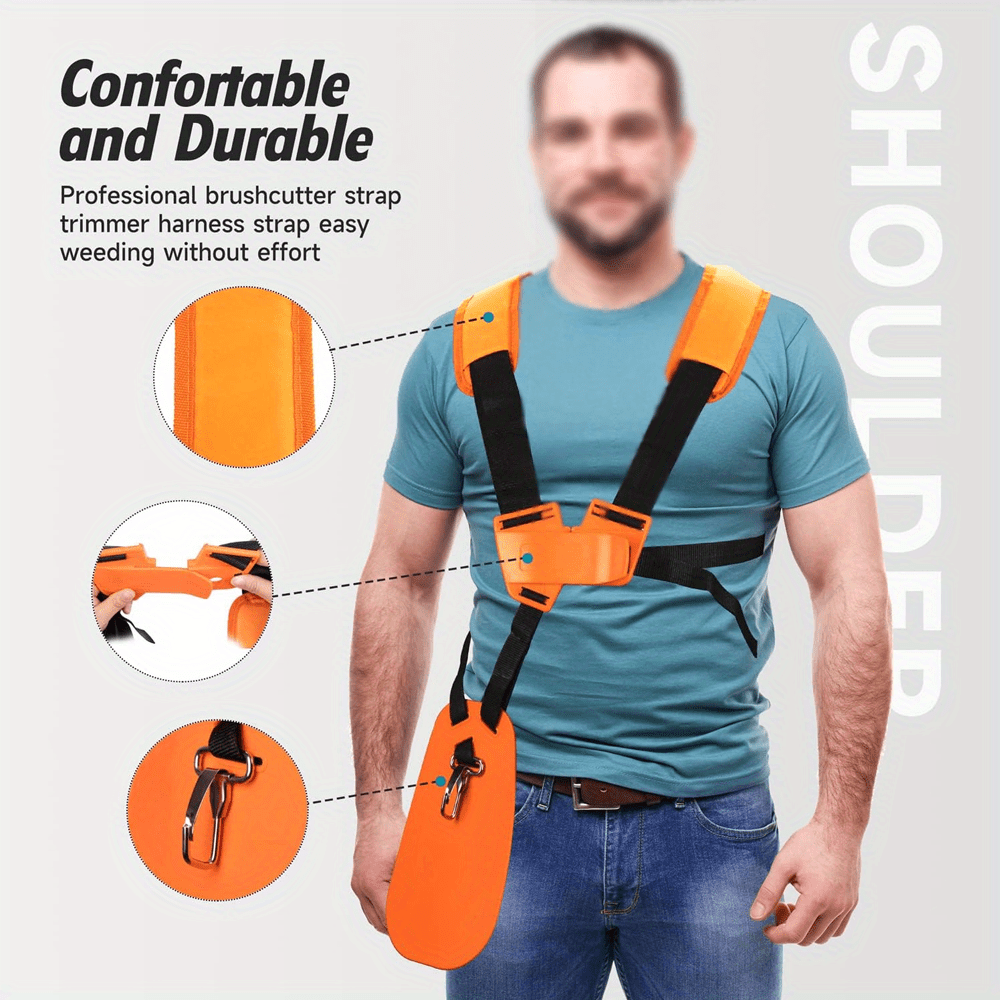 Double Shoulder Strap Lawn Mow - đánh giá và giá Brush Cutter Strap