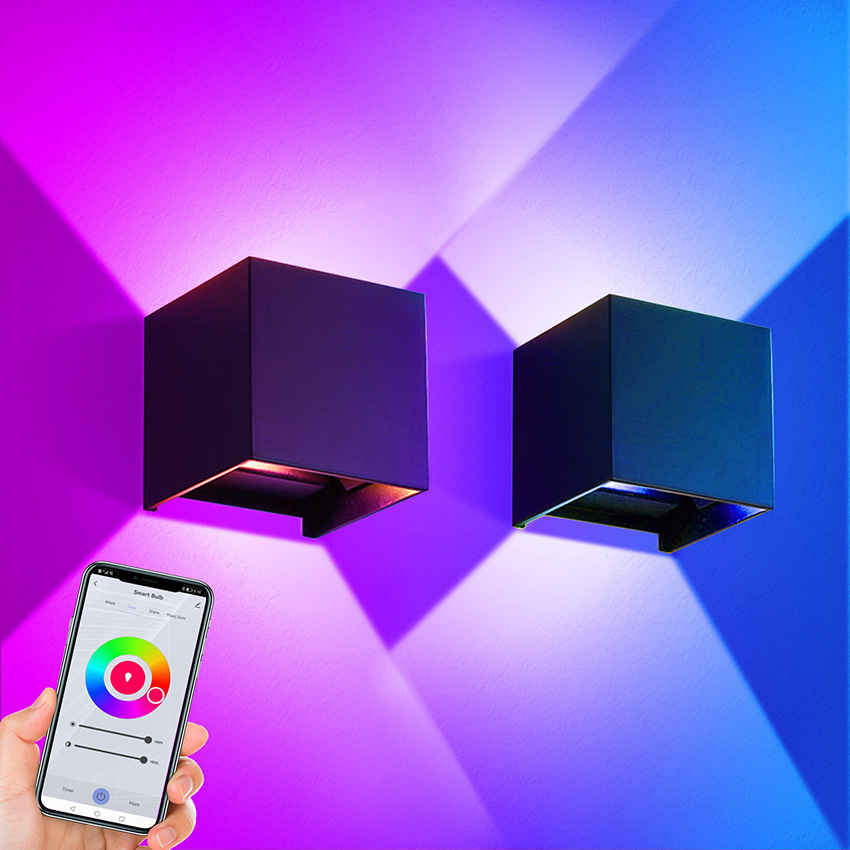12W LED Outdoor Wall Light RGB - đánh giá và giá Outdoor Power Point Zigbee