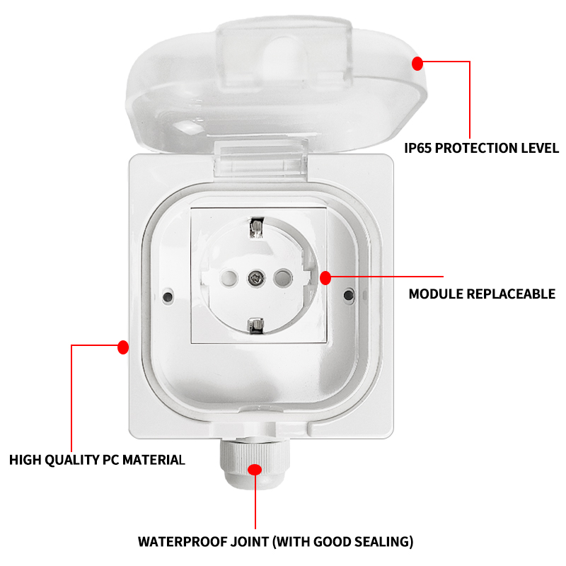 IP65 Waterproof Surface-Mount  - đánh giá và giá Outdoor Power Supply Box