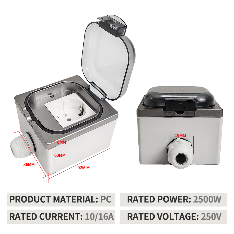 IP65 Waterproof Surface-Mount  - đánh giá và giá Outdoor Power Supply Box