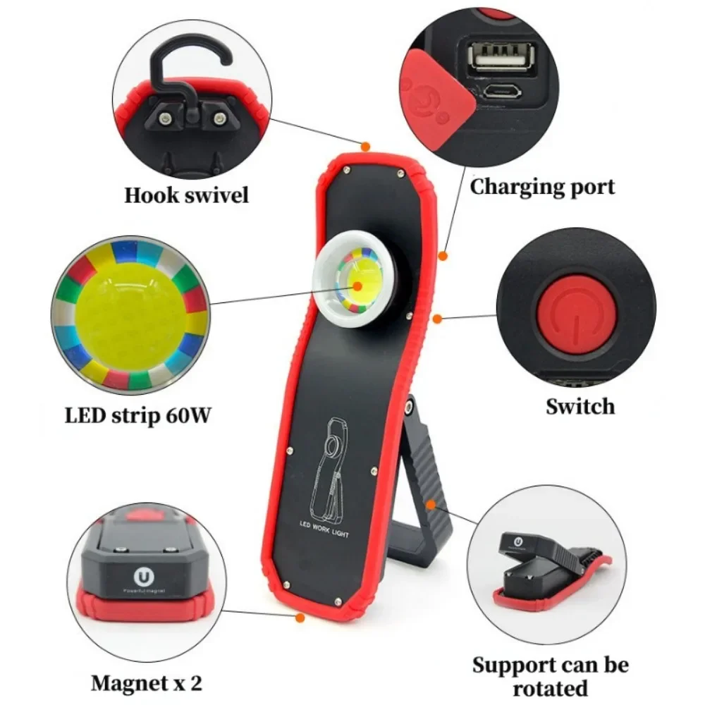 Portable LED Flashlight 60W CO - đánh giá và giá Outdoor Power Repair