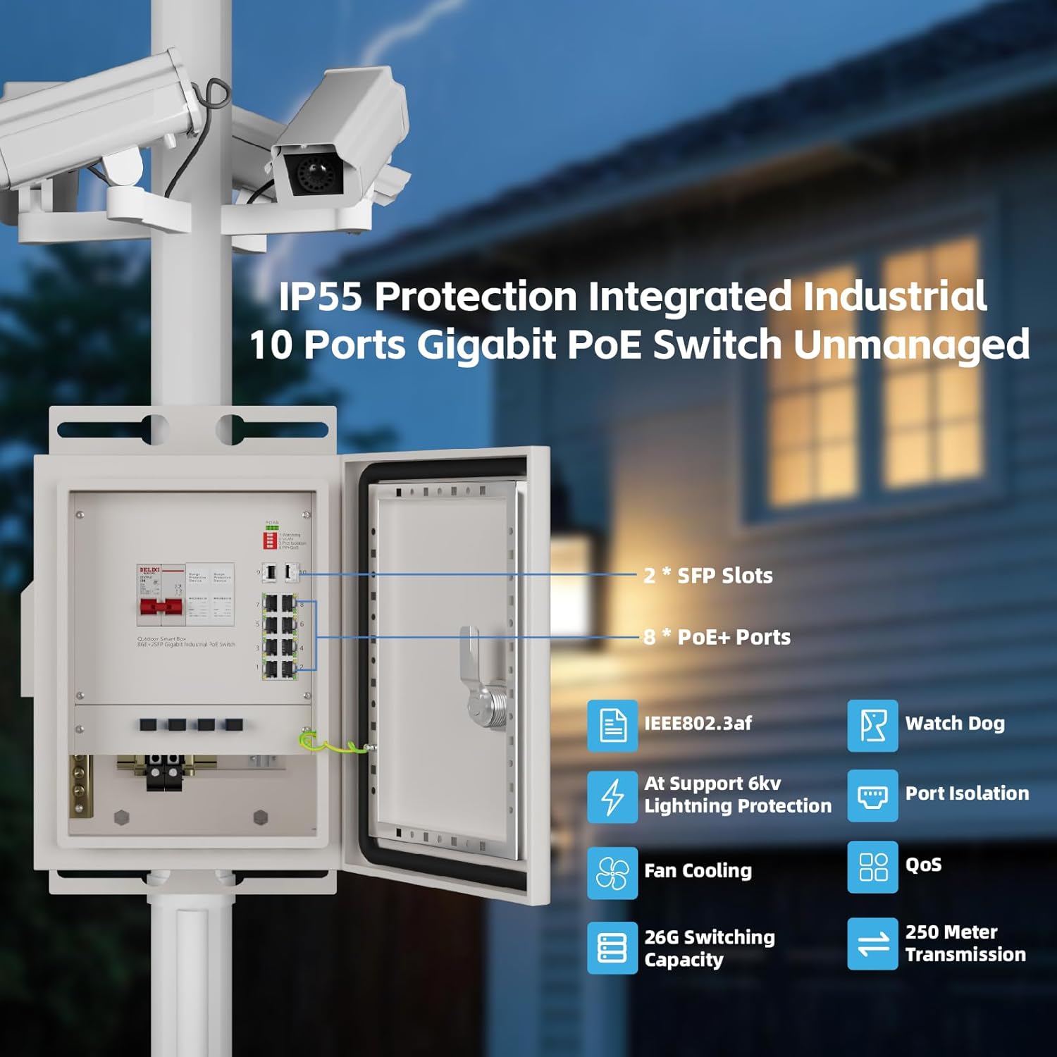 KeepLiNK Outdoor Smart Network - đánh giá và giá Outdoor Power Supply Box